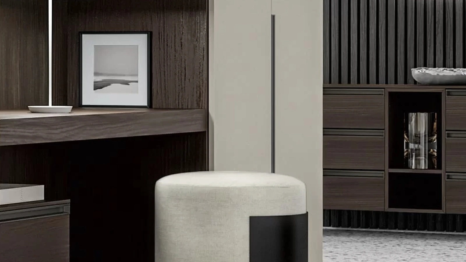 Pouf cilindrico Bellini di SantaLucia