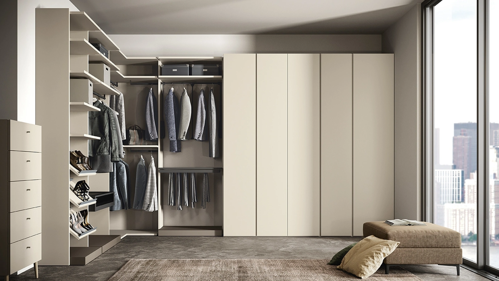 Cabina Armadio Club N32 di Colombini Casa