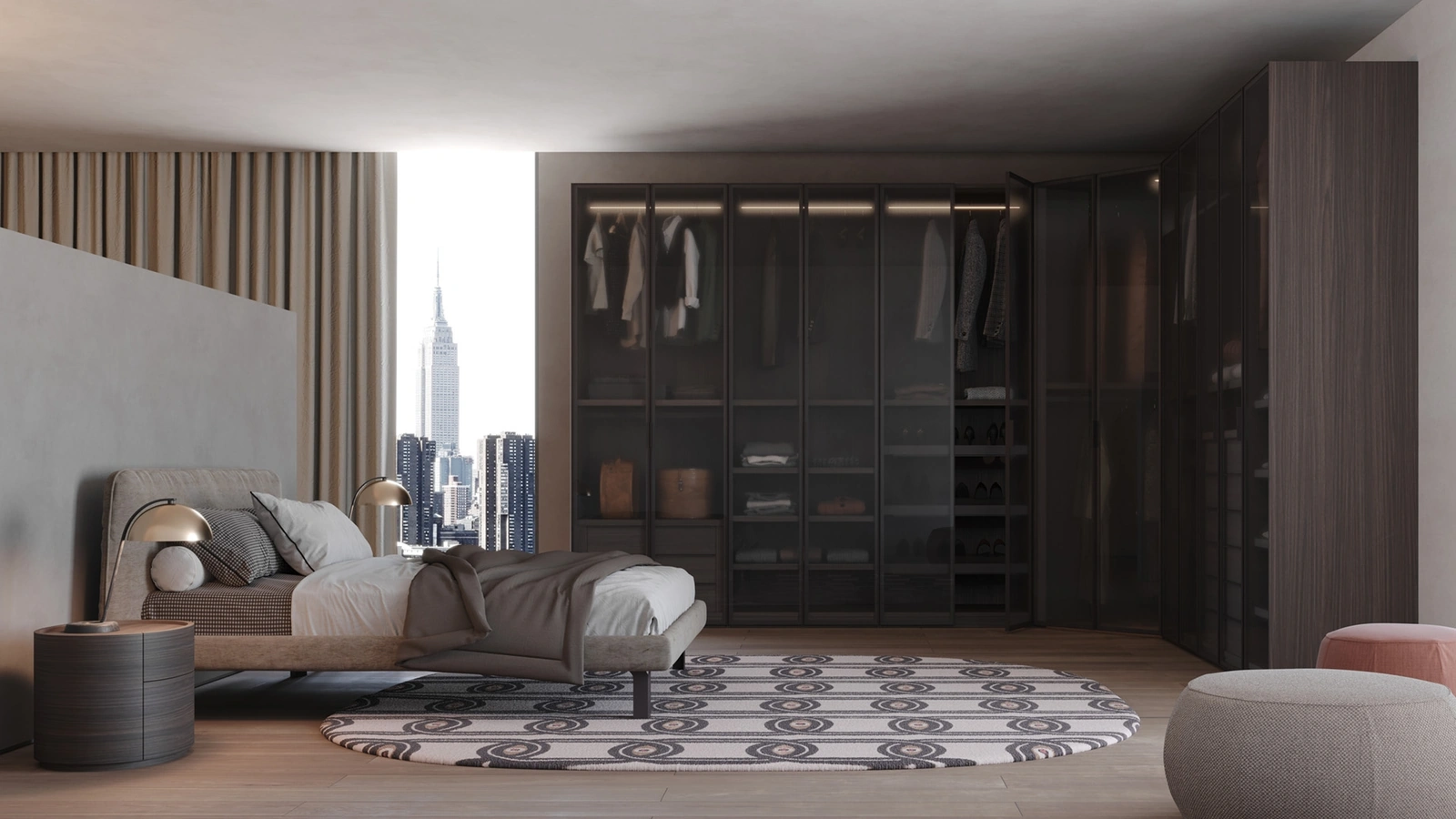 Armadio con ante battenti Open di Giessegi