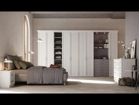 Armadio con ante battenti Memory New in Rovere Chiaro nobilitato di Giessegi