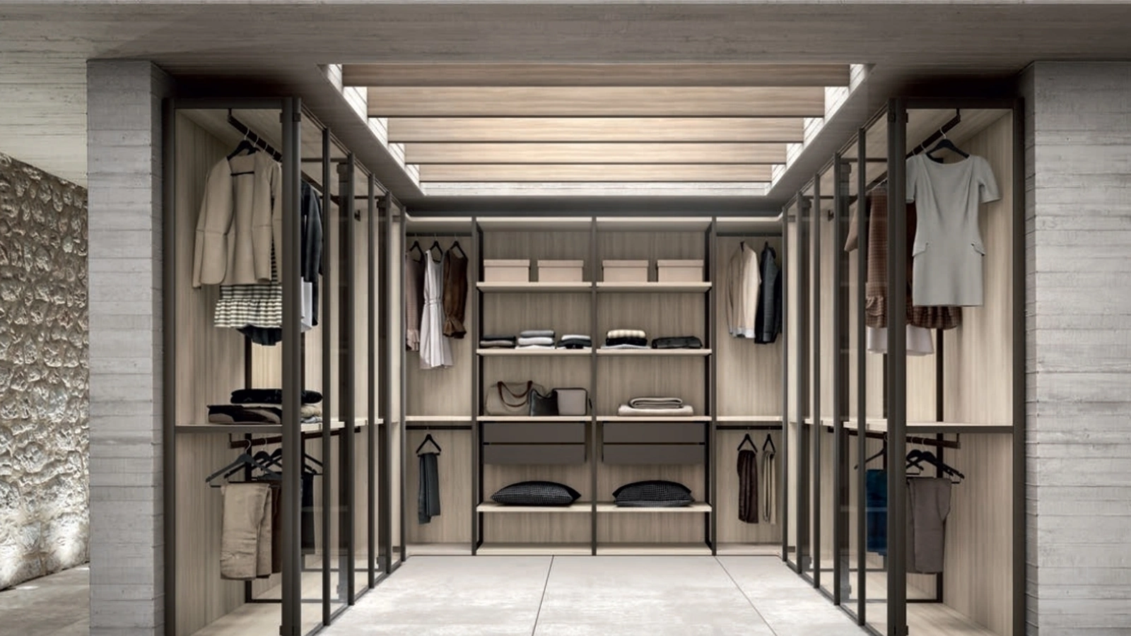 Cabina Armadio Opera Sherwood GHC045 di Abitare Mobilstella