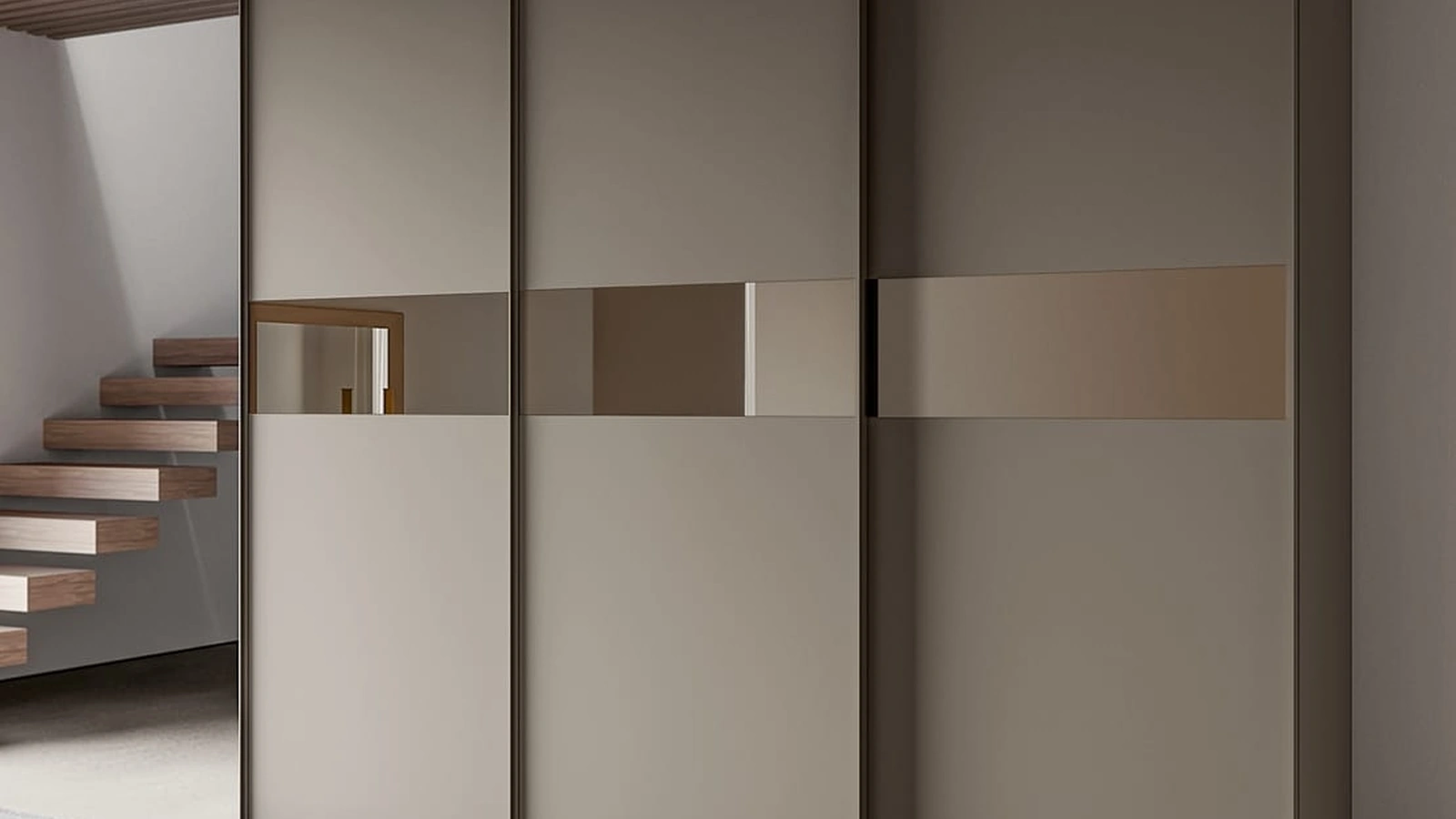 Armadio con ante scorrevoli Tris 01 di SantaLucia