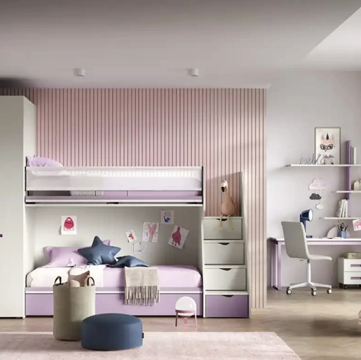 Cameretta a soppalco K103 di Moretti Compact Camerette