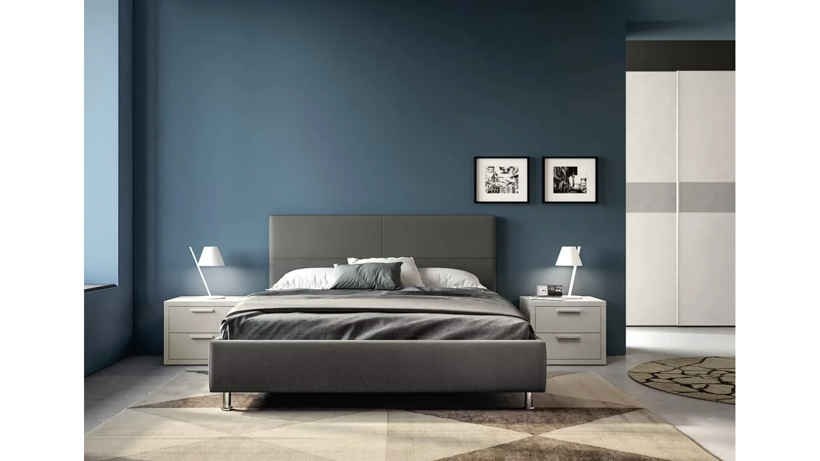 Letto in ecopelle Bora di SantaLucia