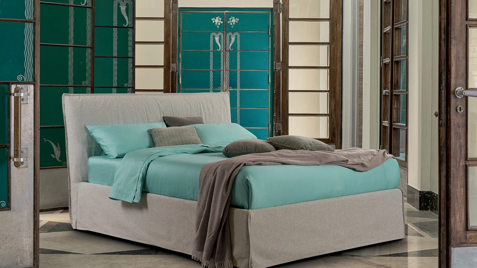 Letto in tessuto Cindy di Dorelan Letti