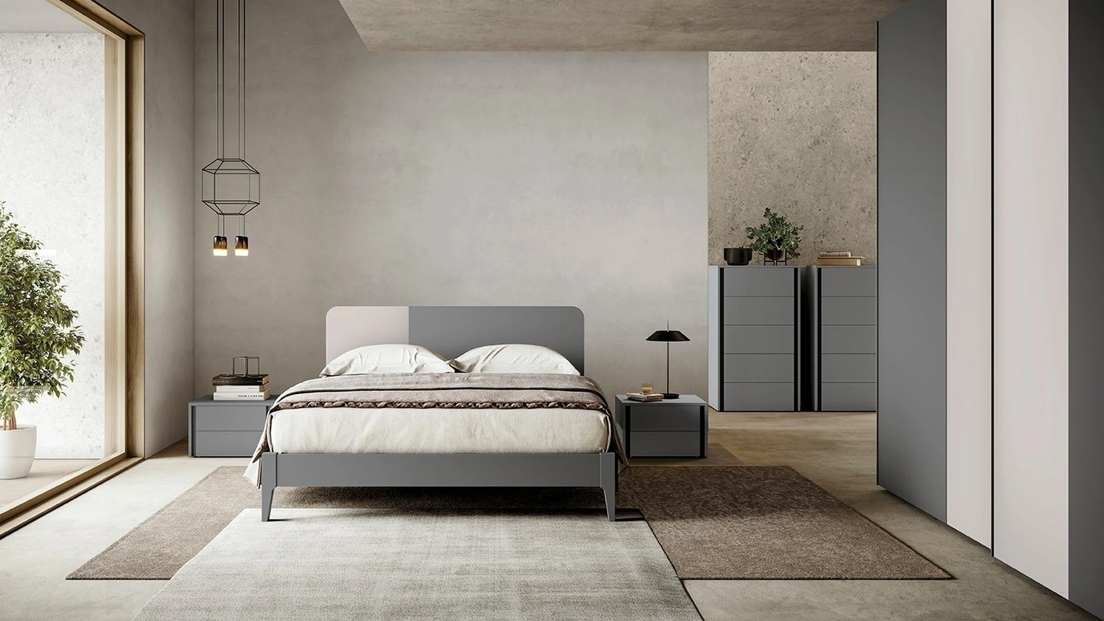 Letto con testiera Sector di Colombini Casa