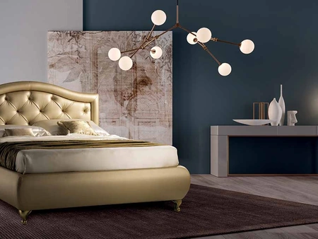Letto imbottito Sestante di Cosmo Letti