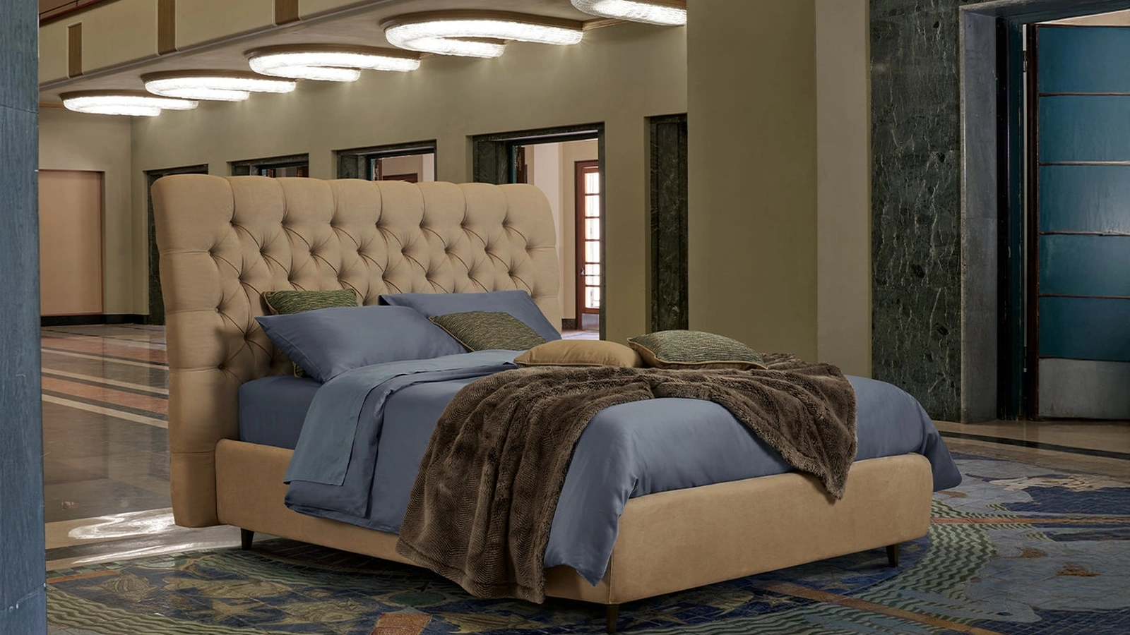 Letto imbottito Eve di Dorelan Letti