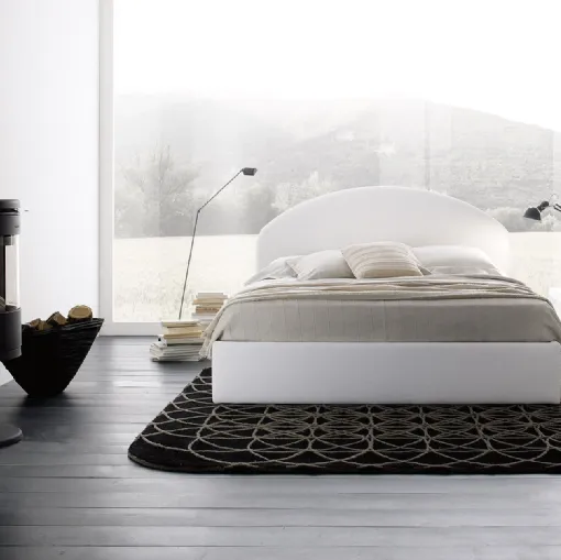 Letto con testiera Soft di Fabbri Salotti