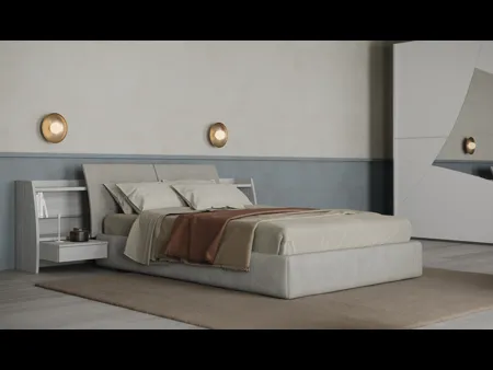 Letto matrimoniale in tessuto Soffio di Giessegi