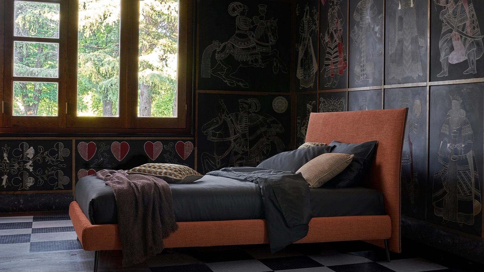 Letto imbottito Jackson di Dorelan Letti