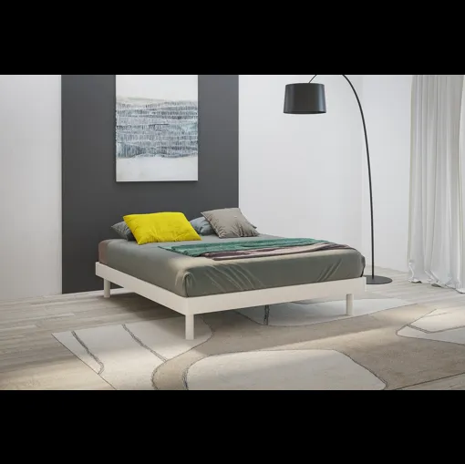 Letto sommier Reno in laccato opaco di Giessegi