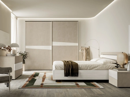 Letto moderno con testiera Mistral di SantaLucia