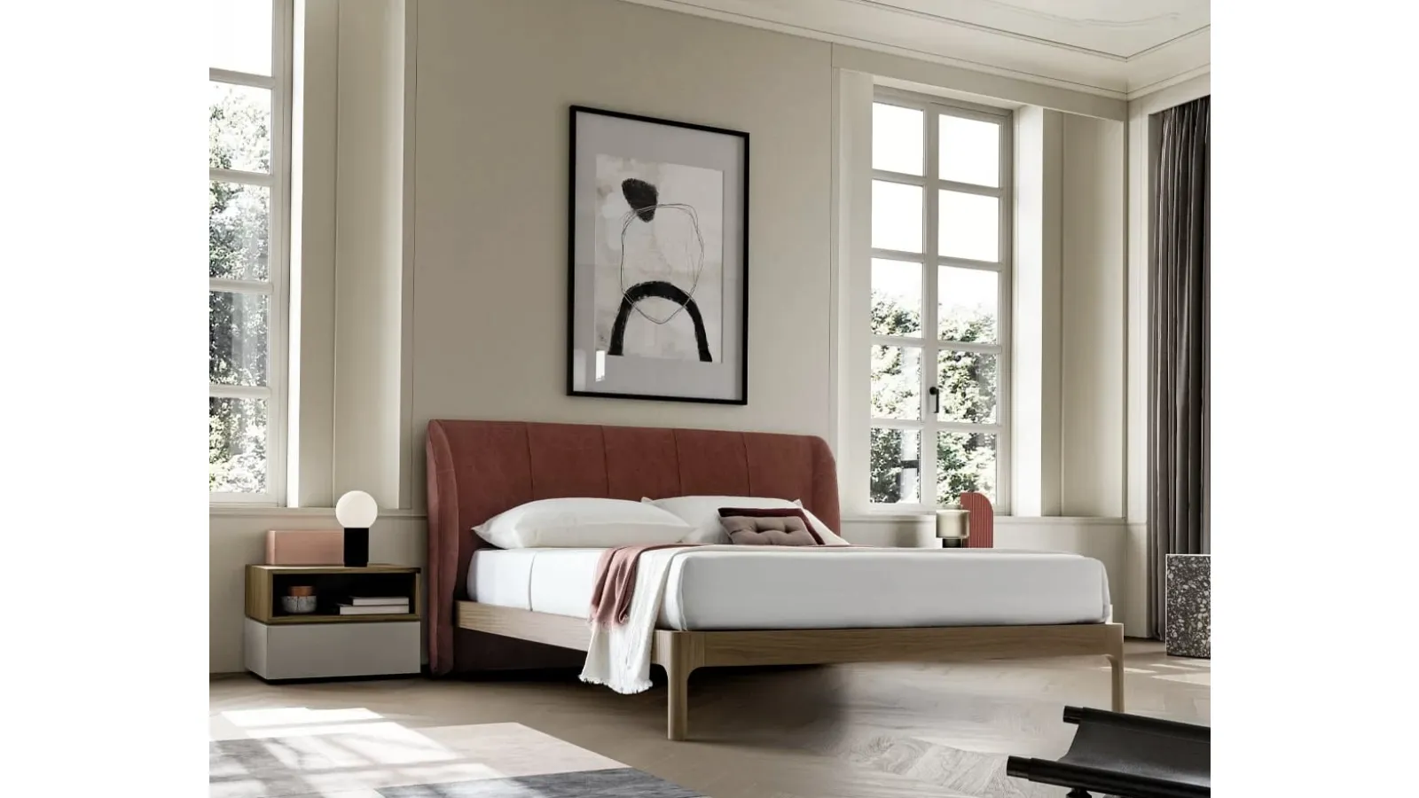 Letto in tessuto Scirocco di SantaLucia