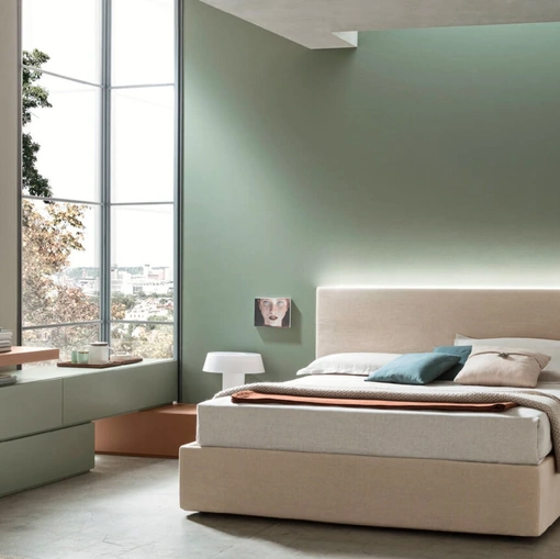 Letto Sky Imbottito con contenitore di Maronese