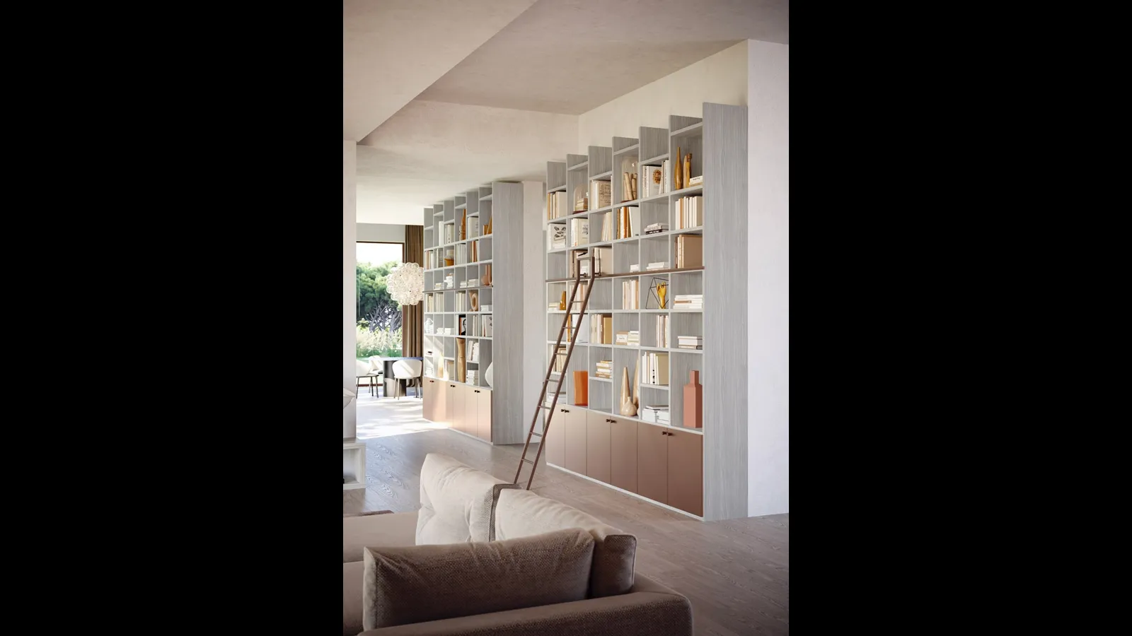 Libreria a muro LV732 di Giessegi