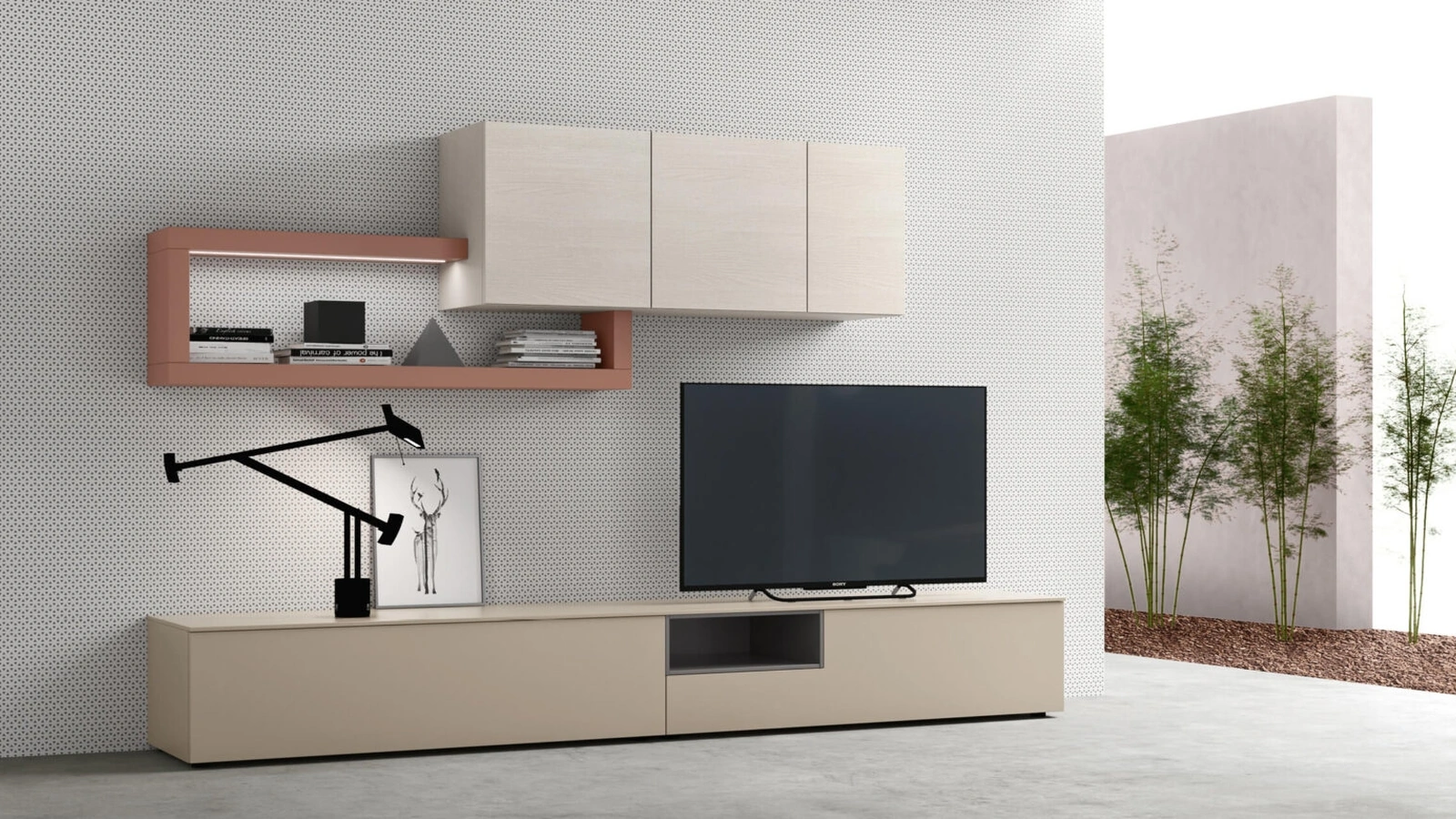 Mobile Porta Tv a terra sm2360 di Maronese