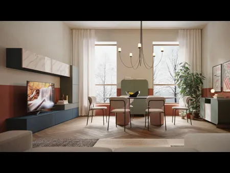 Parete Attrezzata Living LV705 di Giessegi