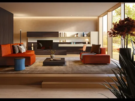 Parete Attrezzata Living LV714 di Giessegi