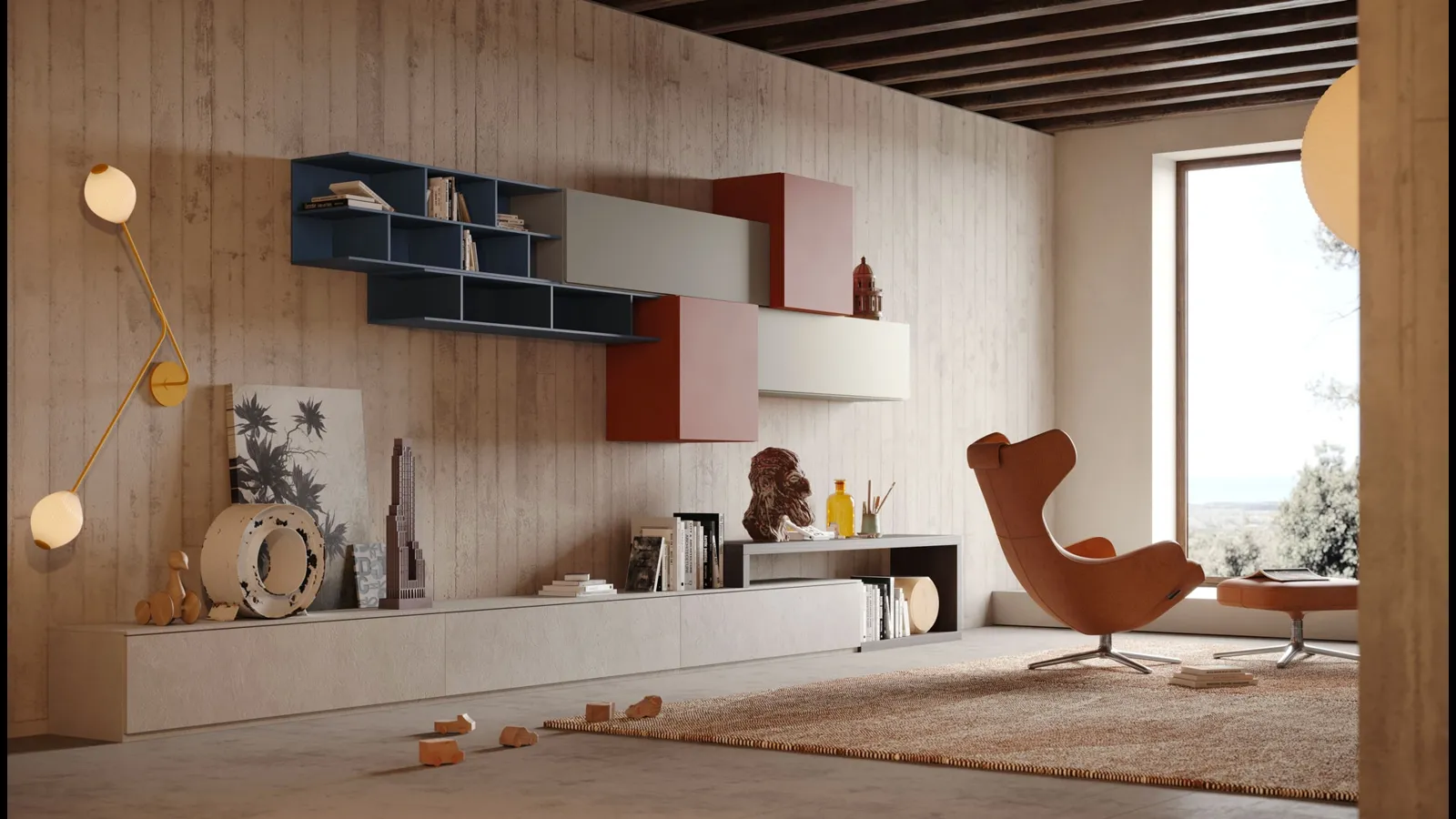 Parete Attrezzata Living LV723 di Giessegi