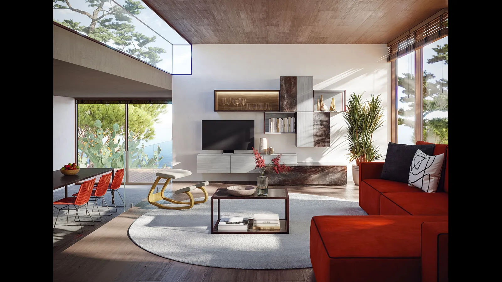 Parete Attrezzata Living LV725 di Giessegi
