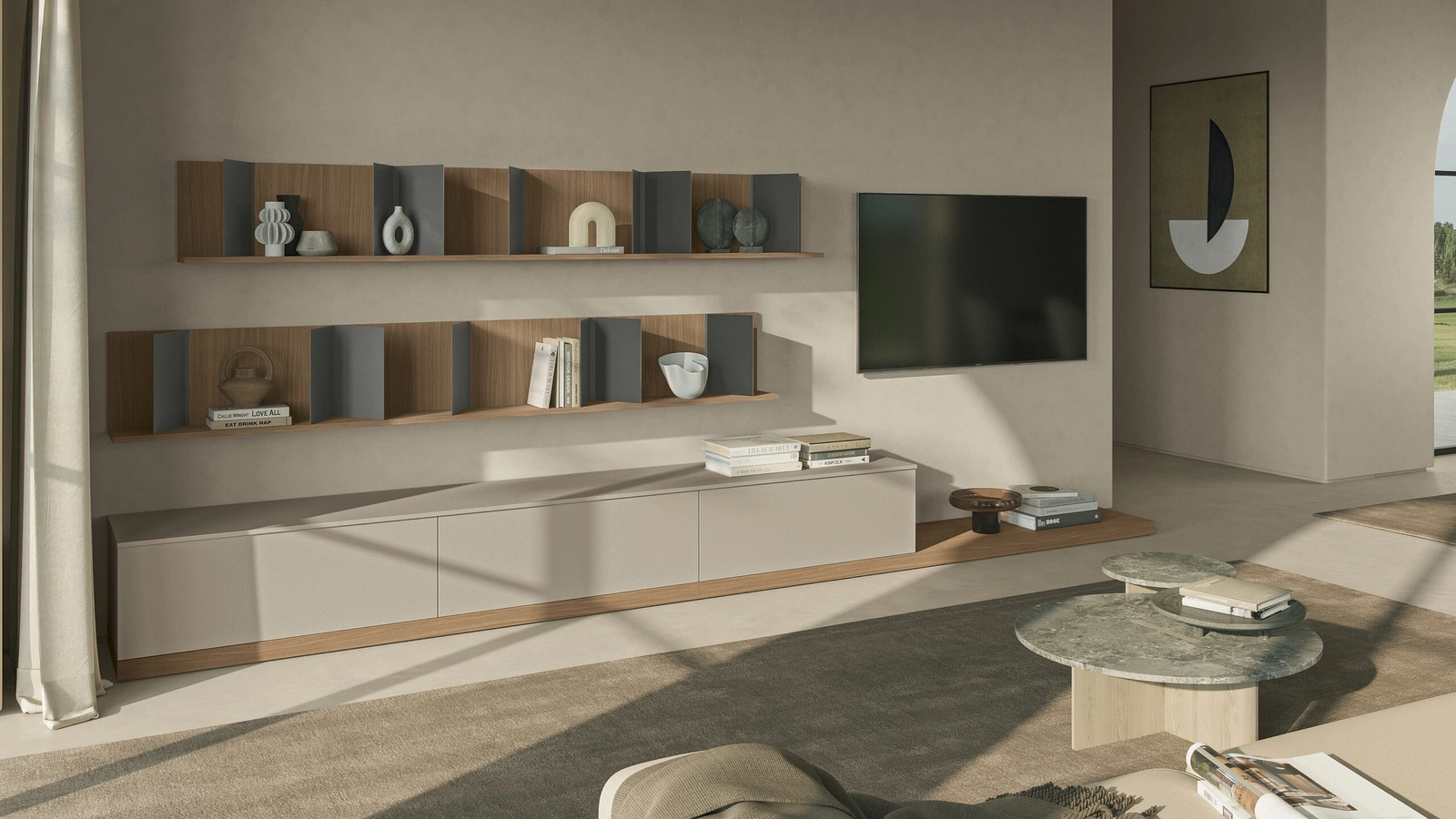 Parete Attrezzata Night & Day L01NS di Colombini Casa