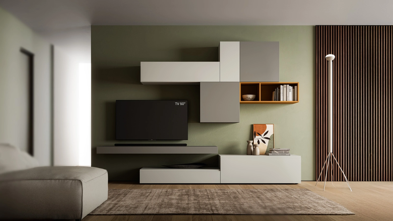 Parete Attrezzata Pratico PTG411 di SantaLucia