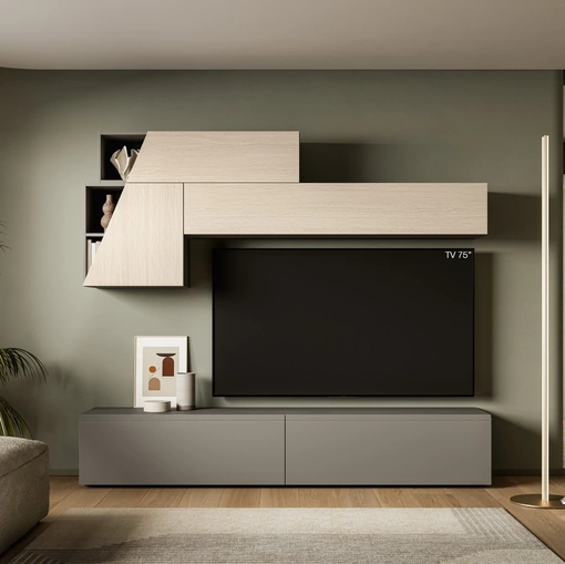 Parete Attrezzata Pratico PTG428 di SantaLucia