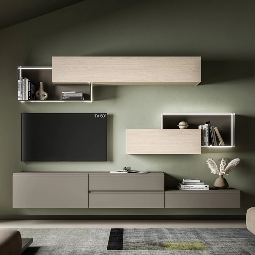 Parete Attrezzata Pratico PTG433 di SantaLucia