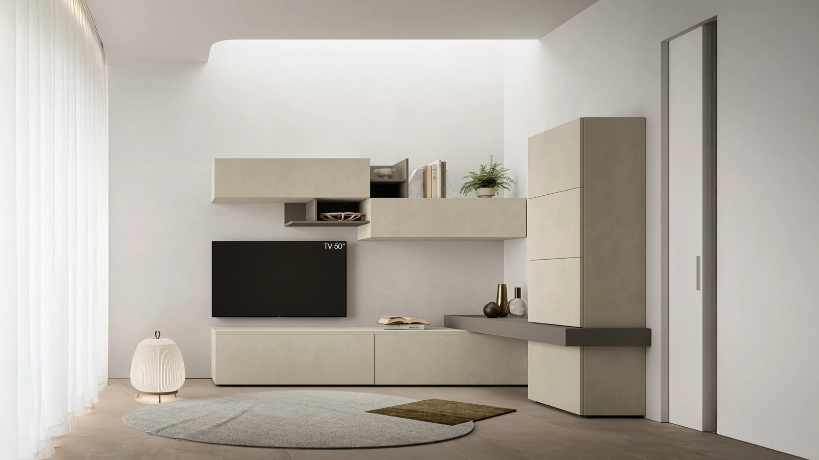 Parete Attrezzata Pratico PTG437 di SantaLucia