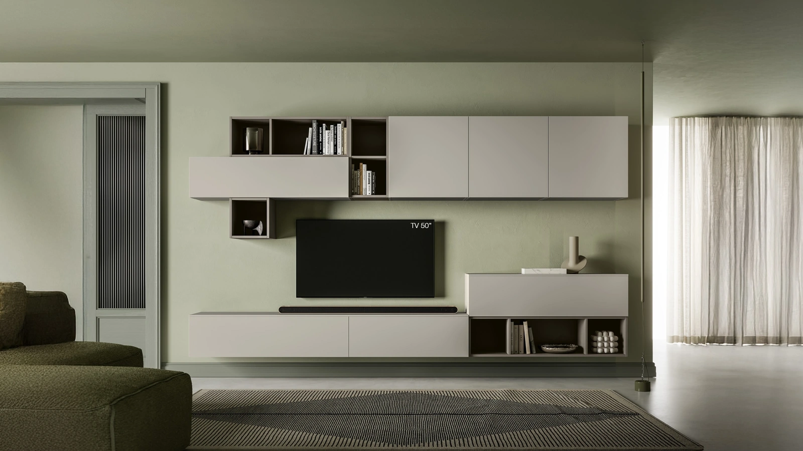 Parete Attrezzata Pratico PTG438 di SantaLucia