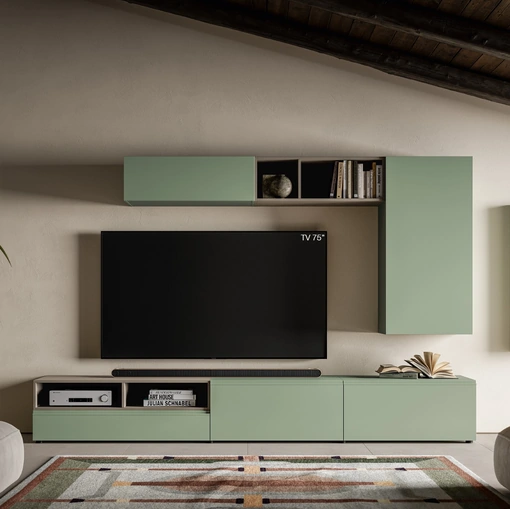 Parete Attrezzata Pratico PTG450 di SantaLucia