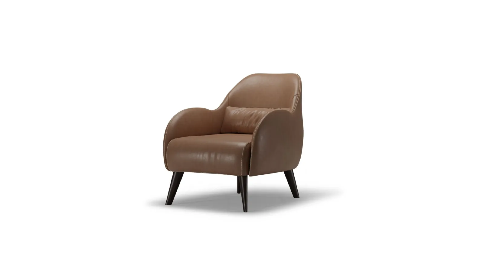 Poltroncina in pelle Idra di Cuborosso