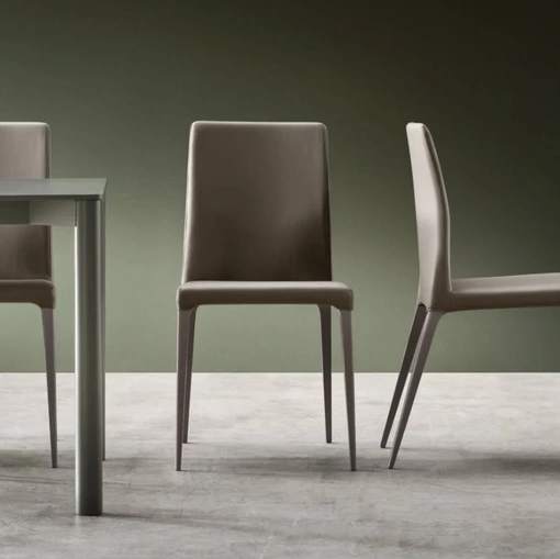 Sedia Dakota in ecopelle di Maronese