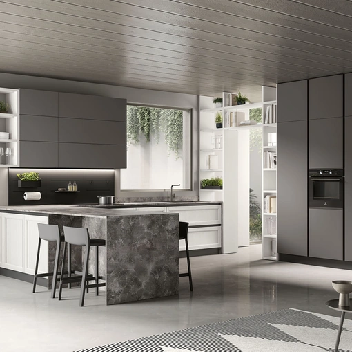 Cucina Moderna con penisola Futura 14 di Colombini Kitchen