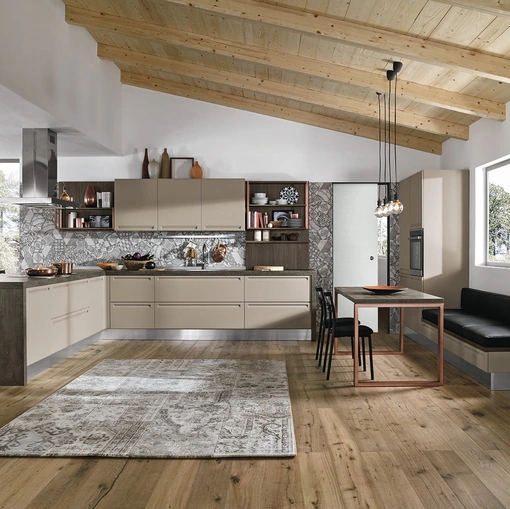 Cucina Moderna con penisola Isla 04 di Colombini Kitchen