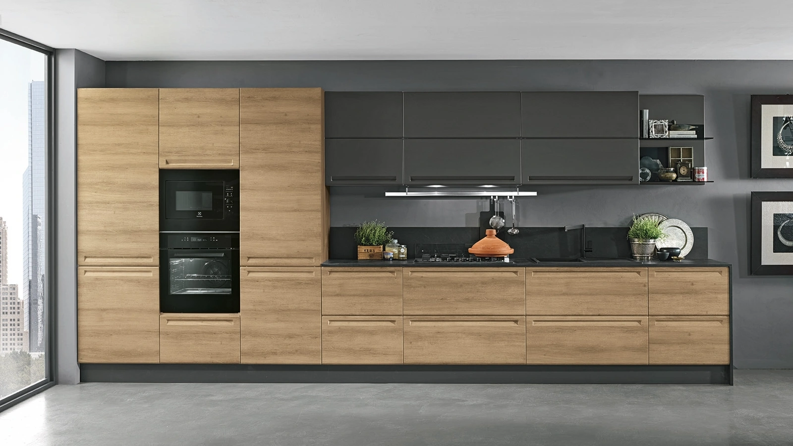 Cucina Moderna lineare Isla 06 di Colombini Kitchen