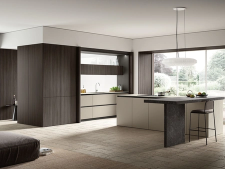 Cucina Moderna con isola Lungomare Plus 08 di Colombini Kitchen