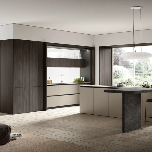Cucina Moderna con isola Lungomare Plus 08 di Colombini Kitchen