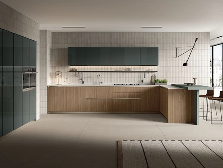 Cucina Moderna con penisola Lungomare Plus 09 di Colombini Kitchen