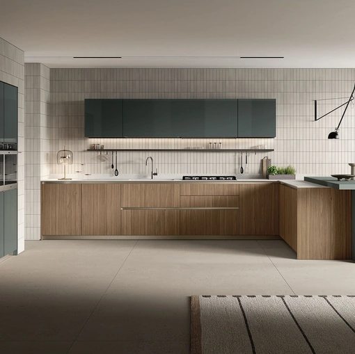 Cucina Moderna con penisola Lungomare Plus 09 di Colombini Kitchen
