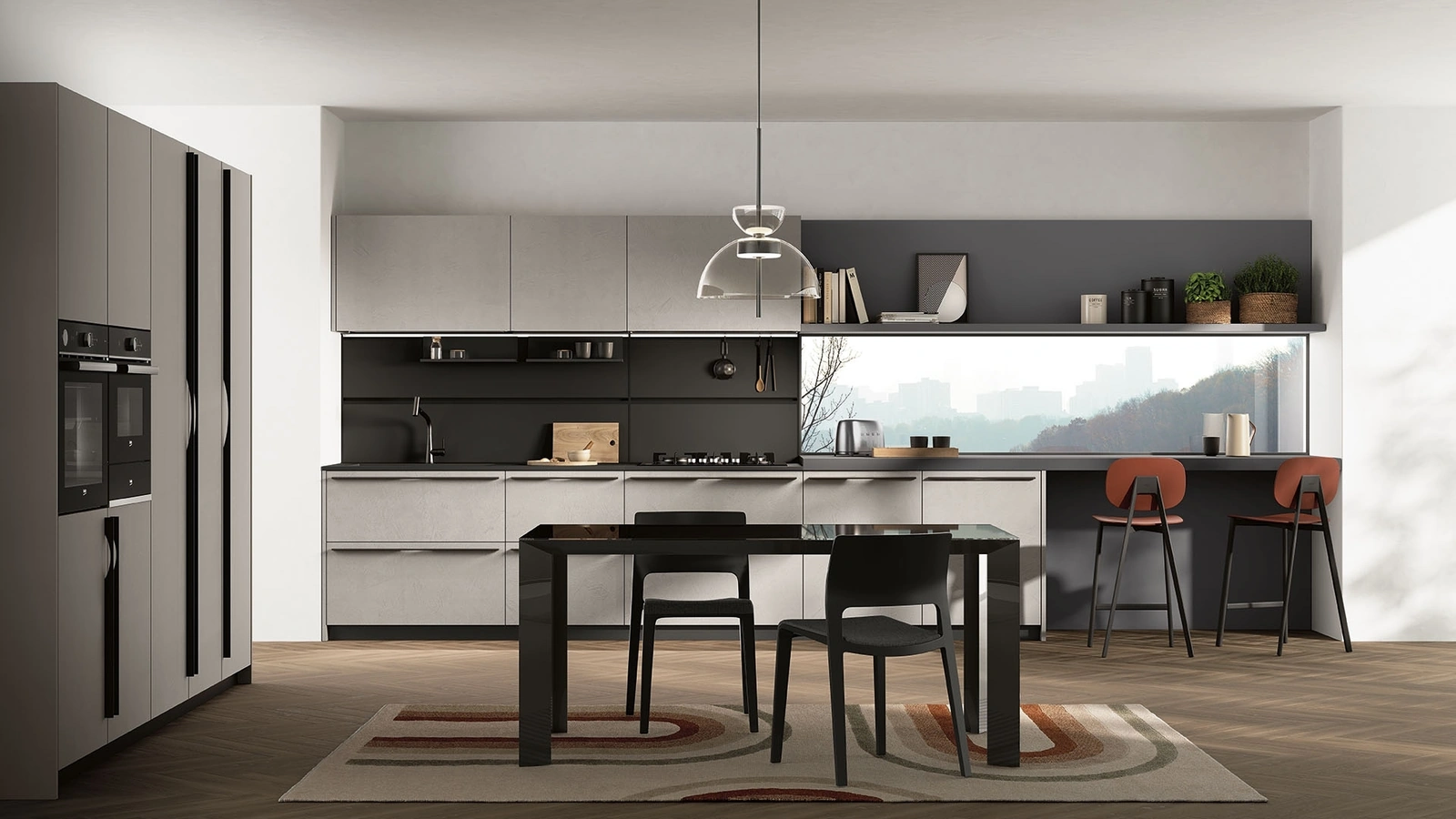 Cucina Moderna ad angolo Lungomare Plus 10 di Colombini Kitchen