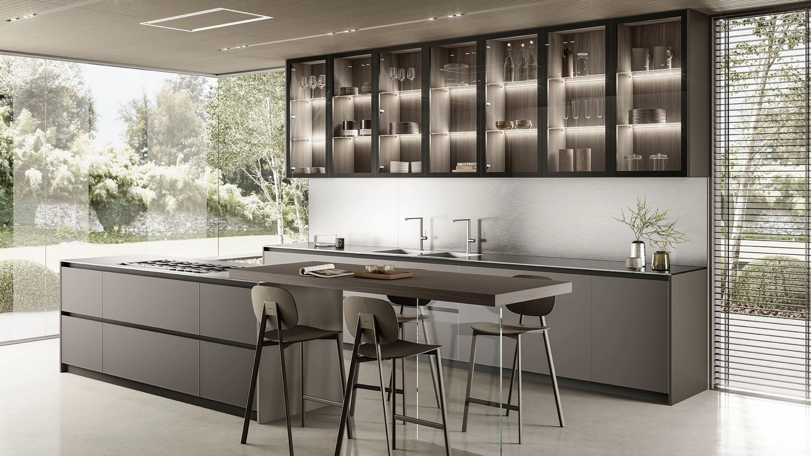 Cucina Moderna con isola Luxea 02 di Colombini Kitchen