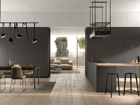 Cucina Moderna con penisola Pratica L 11 di Colombini Kitchen
