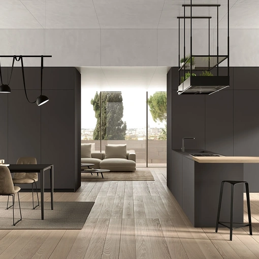 Cucina Moderna con penisola Pratica L 11 di Colombini Kitchen