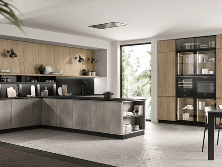 Cucina Moderna con penisola Pura 02 di Colombini Kitchen