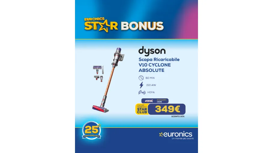 Dal 5 al 18  Marzo, torna Star Bonus di Euronics 