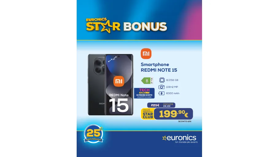 Dal 5 al 18  Marzo, torna Star Bonus di Euronics 