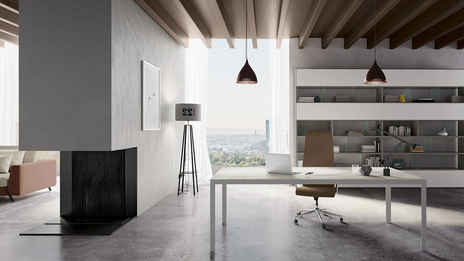 Scrivania Direzionale D1 Executive 02 di Colombini Office