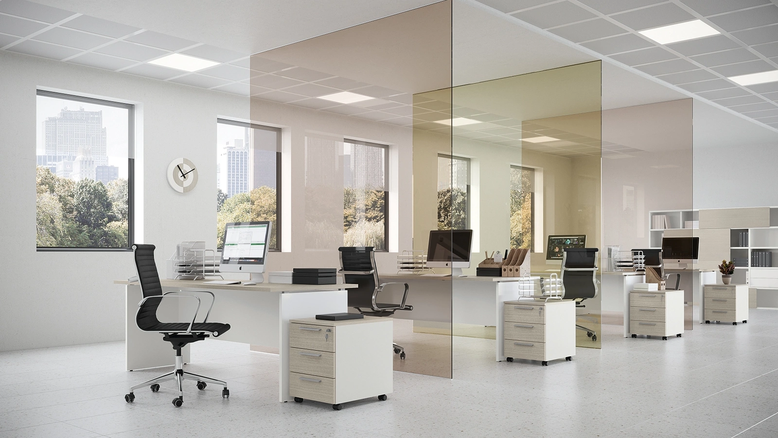 Scrivania Operativa Teko Panel di Colombini Office